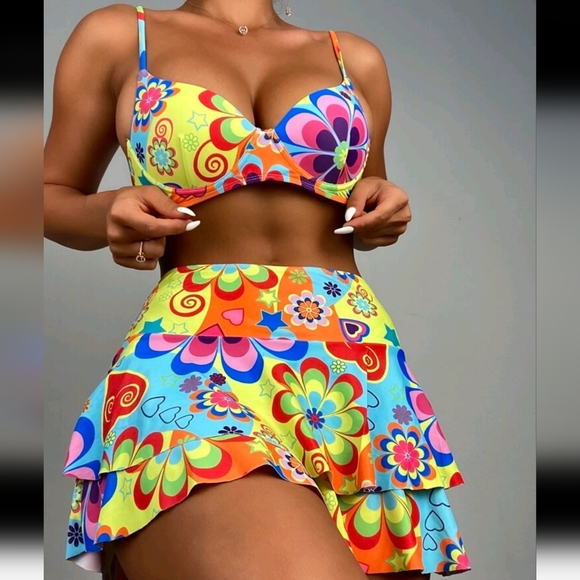 3 PIECE BATHING SUIT - Picture 3 of 8